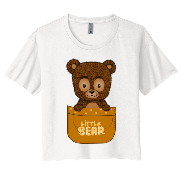 Little Bear Inside The Pocket Crop Top