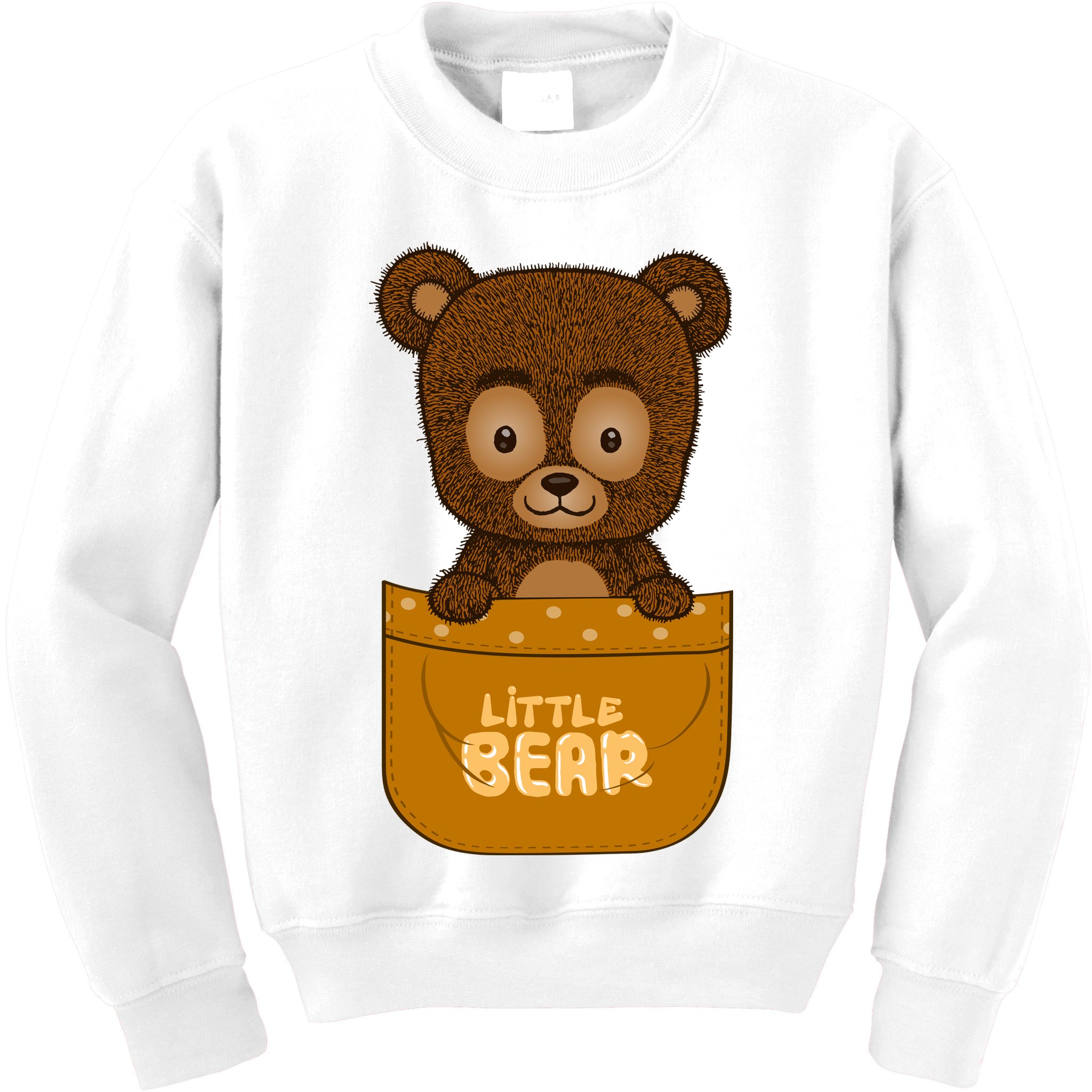 Little Bear Inside The Pocket Kids Sweatshirt