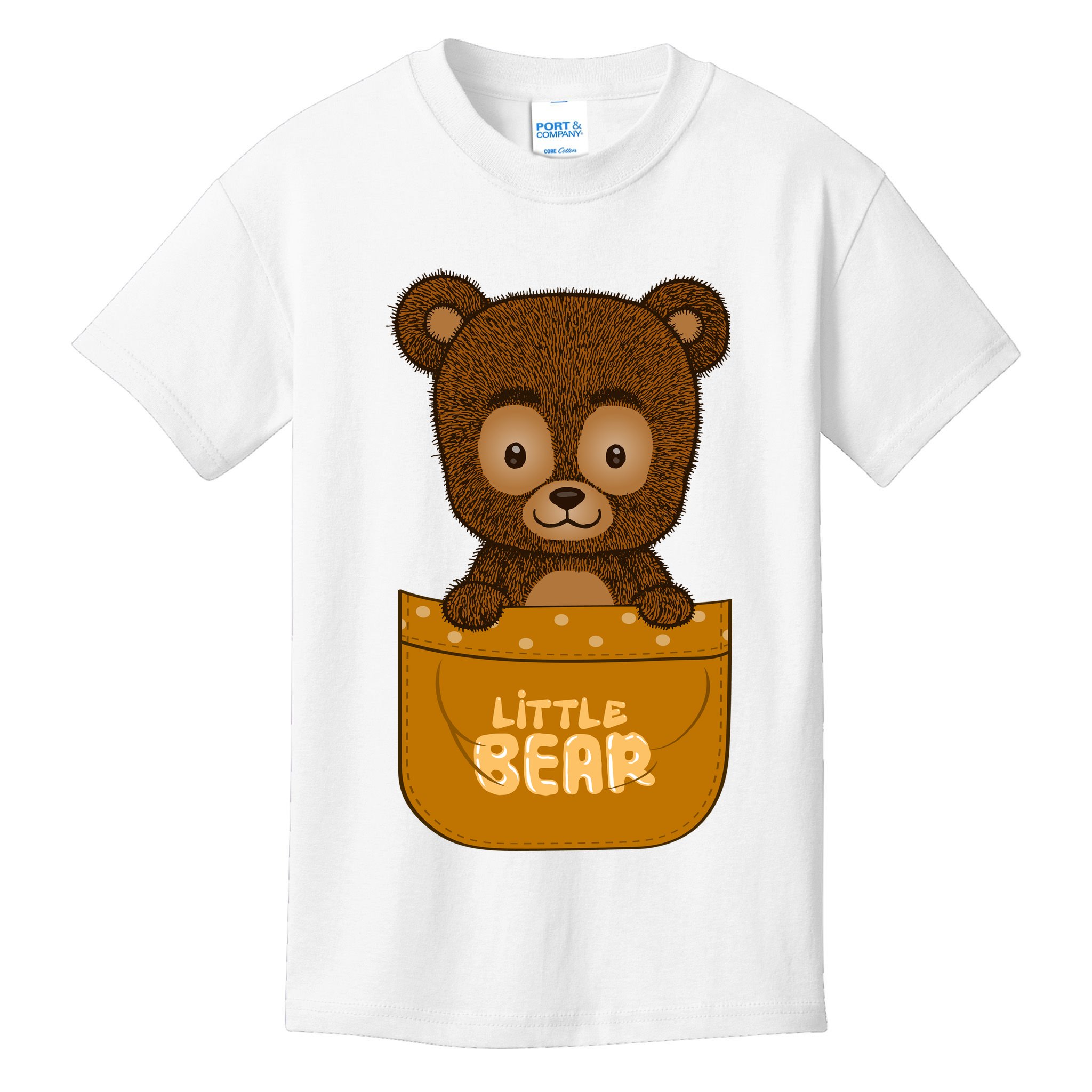 Little Bear Inside The Pocket Kids T-Shirt