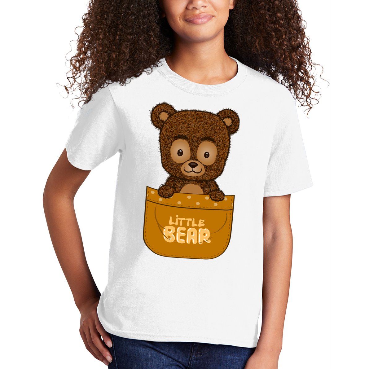 Little Bear Inside The Pocket Kids T-Shirt
