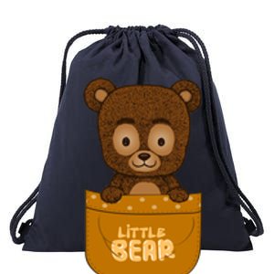 Little Bear Inside The Pocket Drawstring Bag