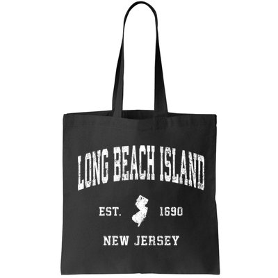 Long Beach Island New Jersey Nj Vintage Established Athletic Sports Bag