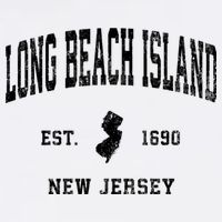 Long Beach Island New Jersey Nj Vintage Established Athletic Sports Toddler T-Shirt