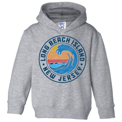 Long Beach Island New Jersey Lbi Vintage Toddler Hoodie