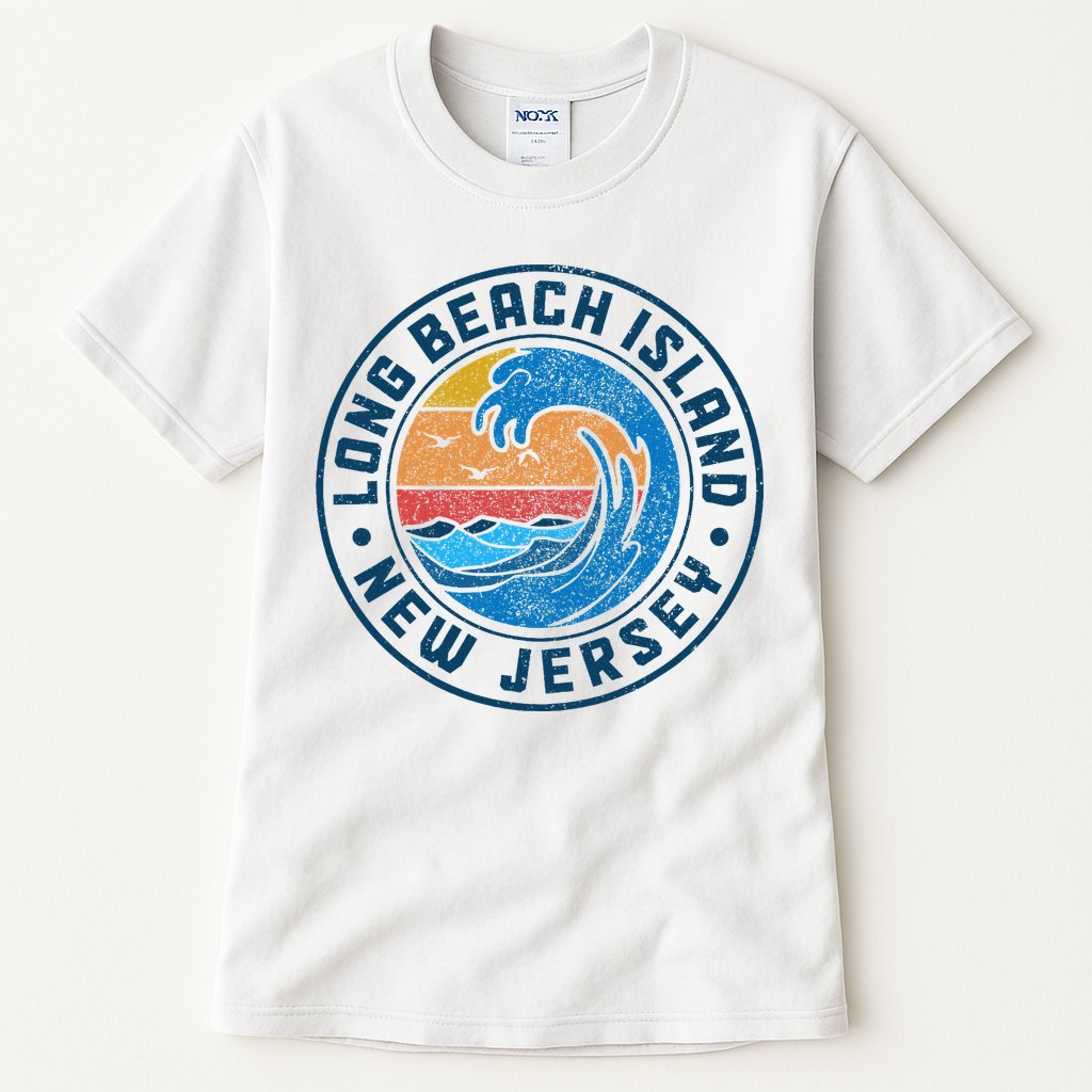 Long Beach Island New Jersey Lbi Vintage Tall T-Shirt
