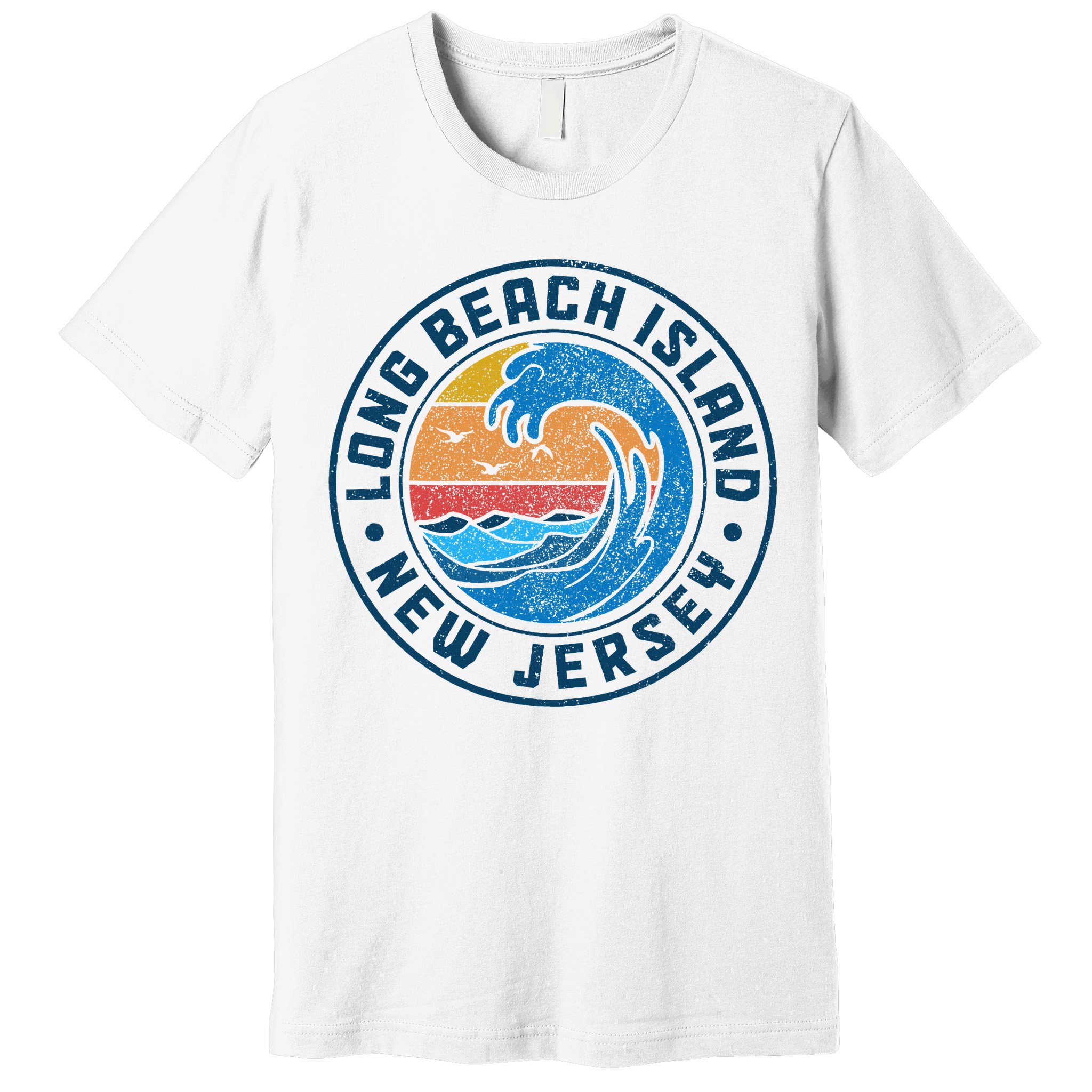 Long Beach Island New Jersey Lbi Vintage Premium T-Shirt