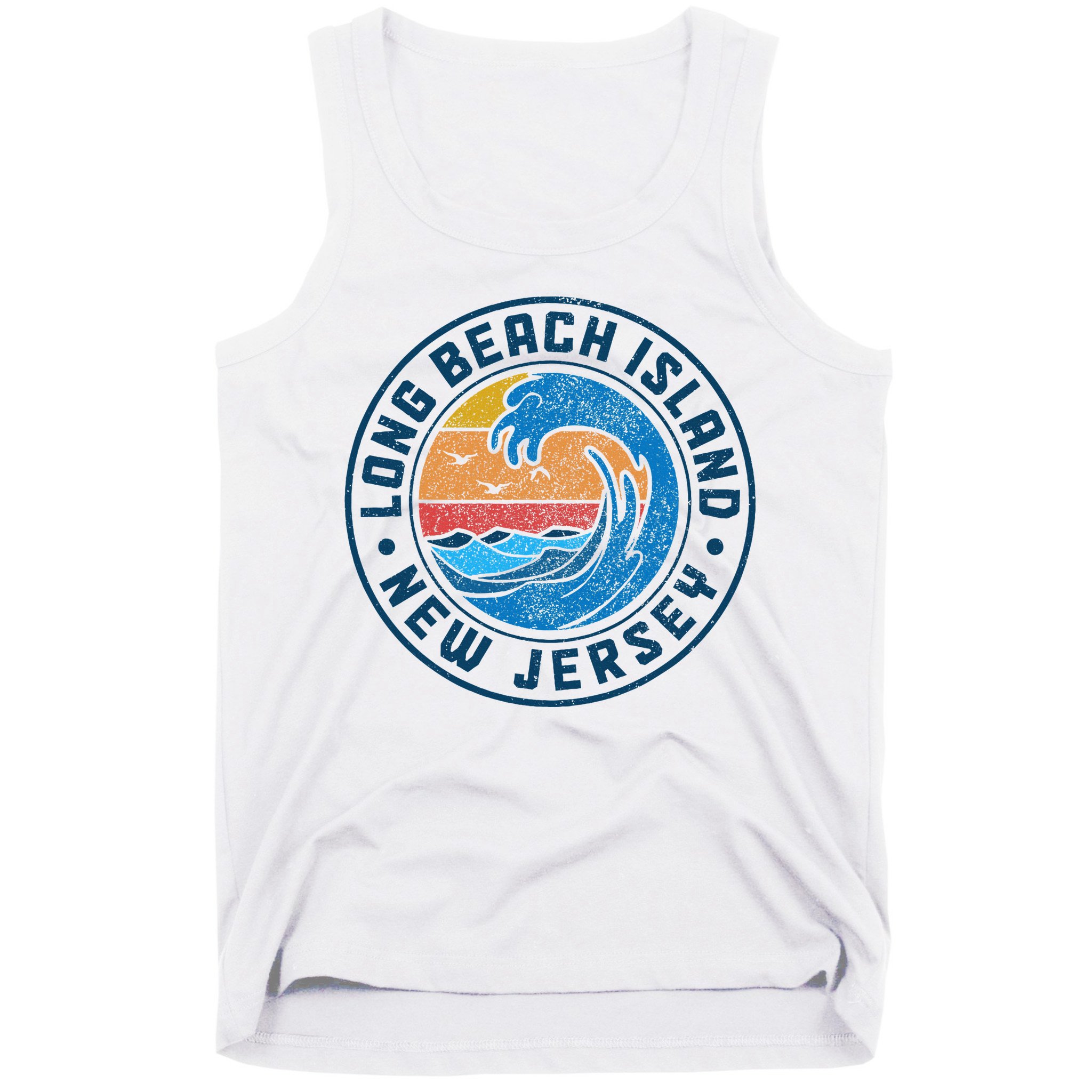 Long Beach Island New Jersey Lbi Vintage Tank Top