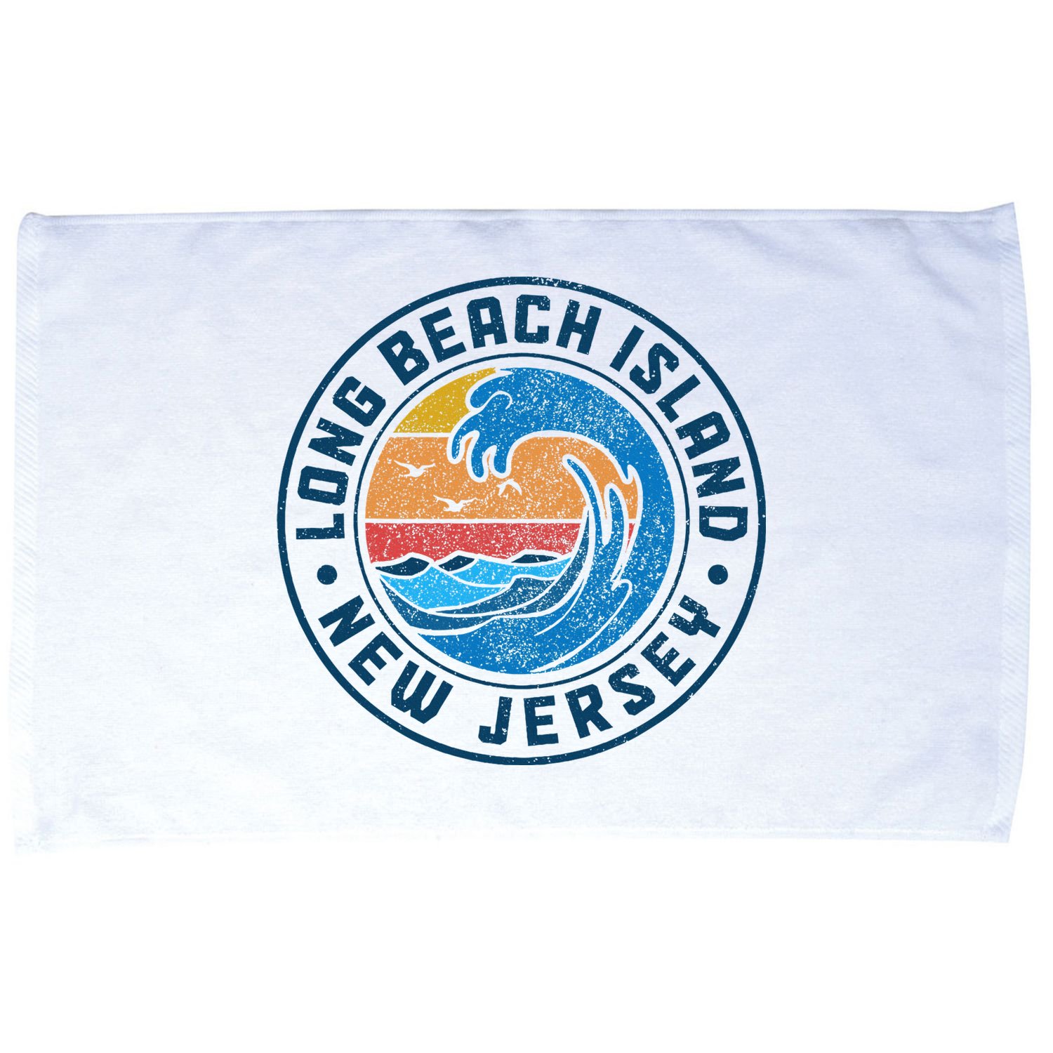 Long Beach Island New Jersey Lbi Vintage Microfiber Hand Towel