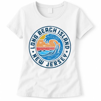 Long Beach Island New Jersey Lbi Vintage Womens T-Shirt