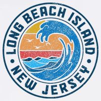 Long Beach Island New Jersey Lbi Vintage Kids T-Shirt