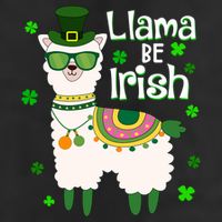 Llama Be Irish St Patrick's Day Funny Cool Comfort Performance Bucket Hat