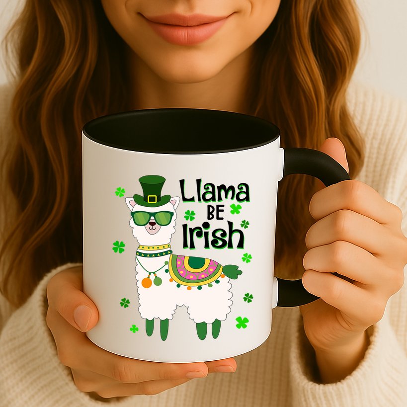 Llama Be Irish St Patrick's Day Funny Mug