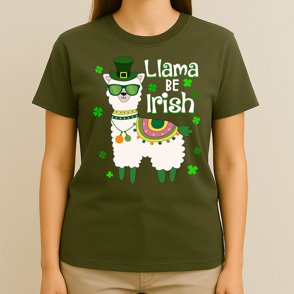Llama Be Irish St Patrick's Day Funny T-Shirt
