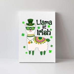 Llama Be Irish St Patrick's Day Funny Canvas