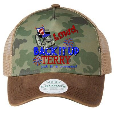 Lawd Back It Up Terry Put It In Reverse 4th July Birthday Gift Legacy Tie Dye Trucker Hat
