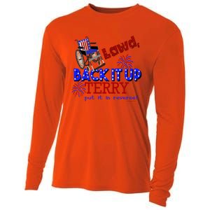 Lawd Back It Up Terry Put It In Reverse 4th July Birthday Gift Cooling Performance Long Sleeve Crew