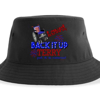 Lawd Back It Up Terry Put It In Reverse 4th July Birthday Gift Sustainable Bucket Hat