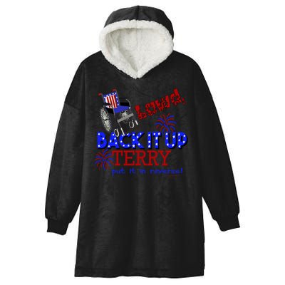Lawd Back It Up Terry Put It In Reverse 4th July Birthday Gift Hooded Wearable Blanket
