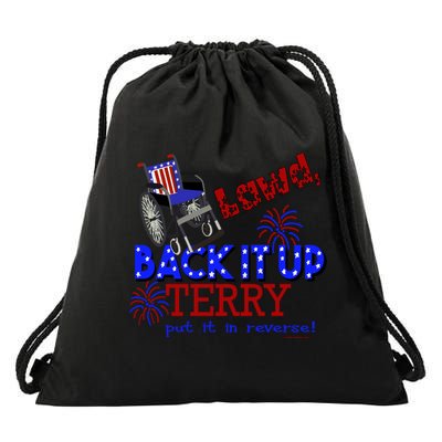 Lawd Back It Up Terry Put It In Reverse 4th July Birthday Gift Drawstring Bag