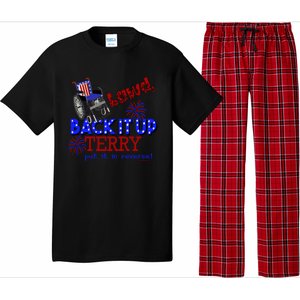 Lawd Back It Up Terry Put It In Reverse 4th July Birthday Gift Pajama Set