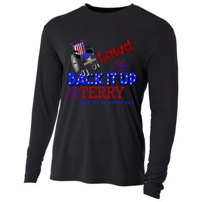 Lawd Back It Up Terry Put It In Reverse 4th July Birthday Gift Cooling Performance Long Sleeve Crew