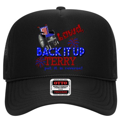Lawd Back It Up Terry Put It In Reverse 4th July Birthday Gift Trucker Hat