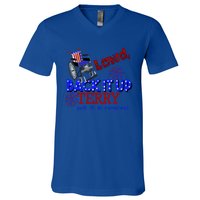 Lawd Back It Up Terry Put It In Reverse 4th July Birthday Gift V-Neck T-Shirt