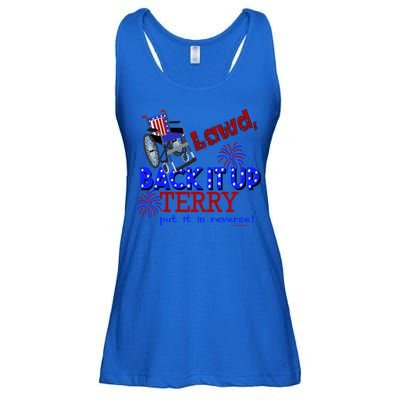 Lawd Back It Up Terry Put It In Reverse 4th July Birthday Gift Ladies Essential Flowy Tank