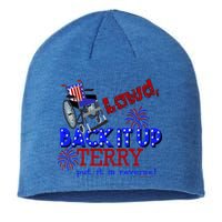 Lawd Back It Up Terry Put It In Reverse 4th July Birthday Gift Sustainable Beanie