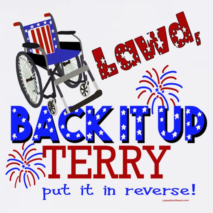 Lawd Back It Up Terry Put It In Reverse 4th July Birthday Gift Garment-Dyed Sweatshirt