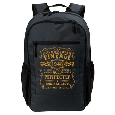 Legends Born In 1948 Vintage 75th Birthday 75 Years Old Gift Daily Commute Backpack