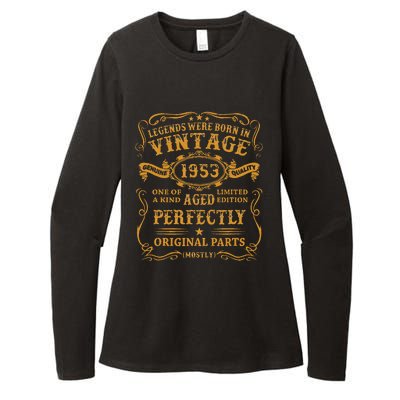 Legends Born In 1953 Vintage 70th Birthday 70 Years Old Gift Womens CVC Long Sleeve Shirt