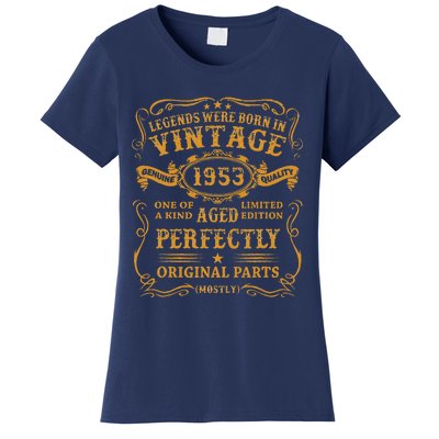 Legends Born In 1953 Vintage 70th Birthday 70 Years Old Gift Women's T-Shirt