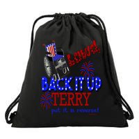 Lawd Back It Up Terry Put It In Reverse 4th July Birthday Gift Drawstring Bag