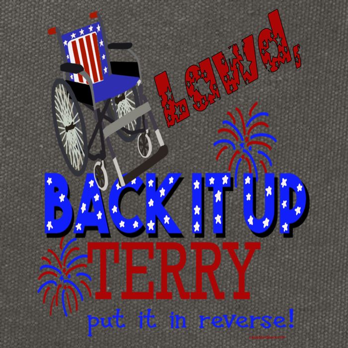 Lawd Back It Up Terry Put It In Reverse 4th July Birthday Gift Cotton Canvas Backpack