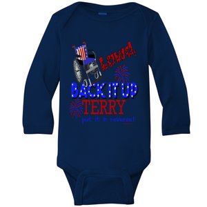 Lawd Back It Up Terry Put It In Reverse 4th July Birthday Gift Baby Long Sleeve Bodysuit