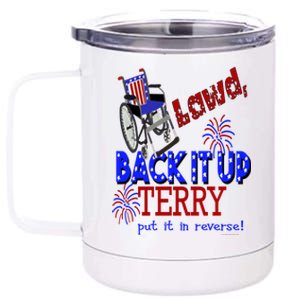 Lawd Back It Up Terry Put It In Reverse 4th July Birthday Gift 12 oz Stainless Steel Tumbler Cup