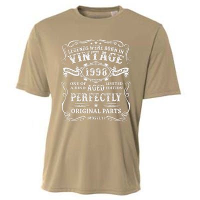 Legends Born In 1998 Vintage 25th Birthday 25 Years Old Cooling Performance Crew T-Shirt