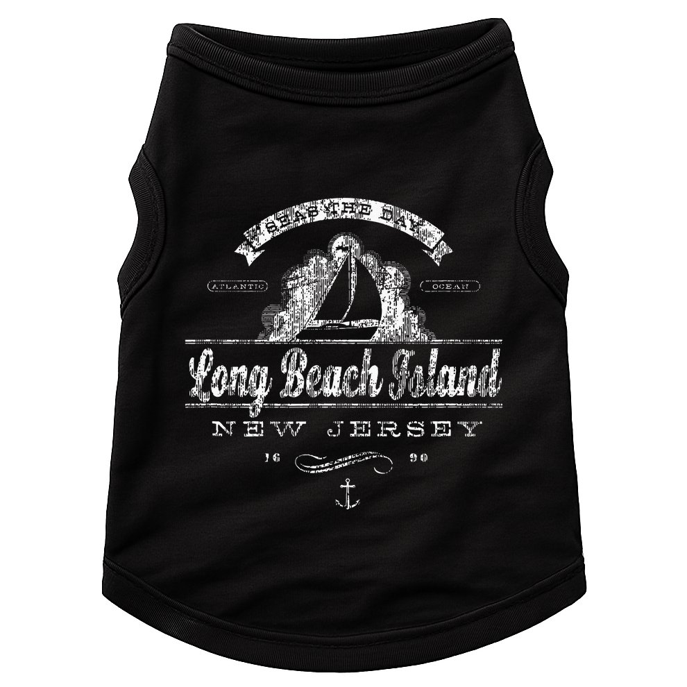 Long Beach Island Nj Sailboat Vintage Nautical Doggie Tank