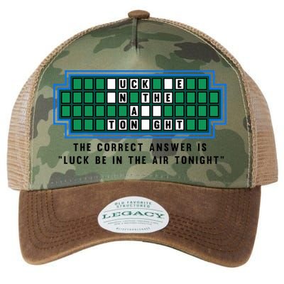 Luck Be In The Air Tonight Funny Offensive Saying  Legacy Tie Dye Trucker Hat