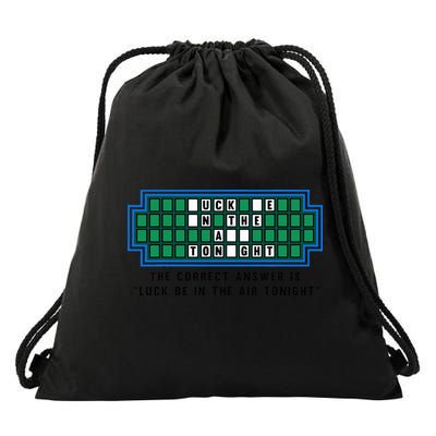 Luck Be In The Air Tonight Funny Offensive Saying  Drawstring Bag