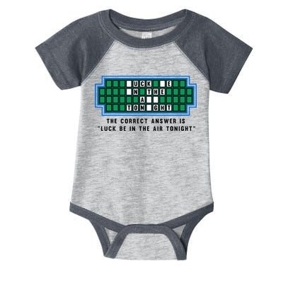 Luck Be In The Air Tonight Funny Offensive Saying  Infant Baby Jersey Bodysuit