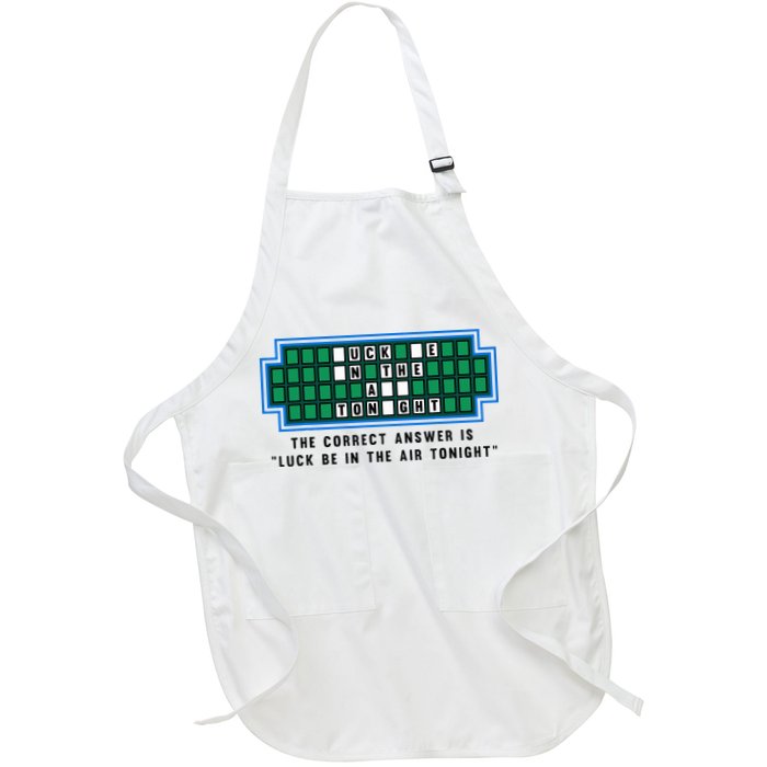 Luck Be In The Air Tonight Funny Offensive Saying  Apron