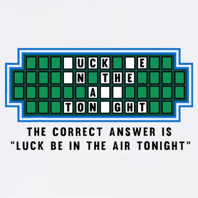 Luck Be In The Air Tonight Funny Offensive Saying  T-Shirt