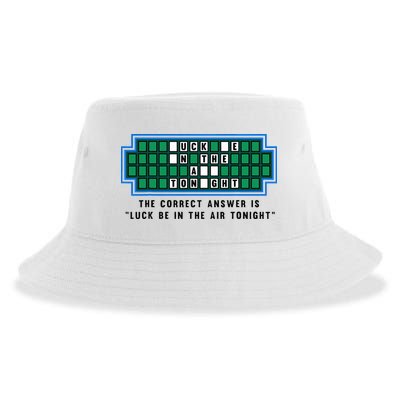Luck Be In The Air Tonight Funny Offensive Saying  Sustainable Bucket Hat