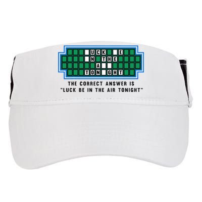 Luck Be In The Air Tonight Funny Offensive Saying  Adult Drive Performance Visor
