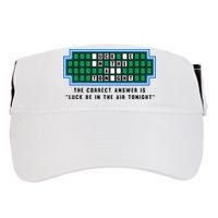 Luck Be In The Air Tonight Funny Offensive Saying  Adult Drive Performance Visor