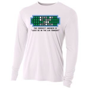 Luck Be In The Air Tonight Funny Offensive Saying  Cooling Performance Long Sleeve Crew