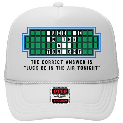Luck Be In The Air Tonight Funny Offensive Saying  Trucker Hat