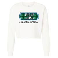 Luck Be In The Air Tonight Funny Offensive Saying  Cropped Pullover Crew